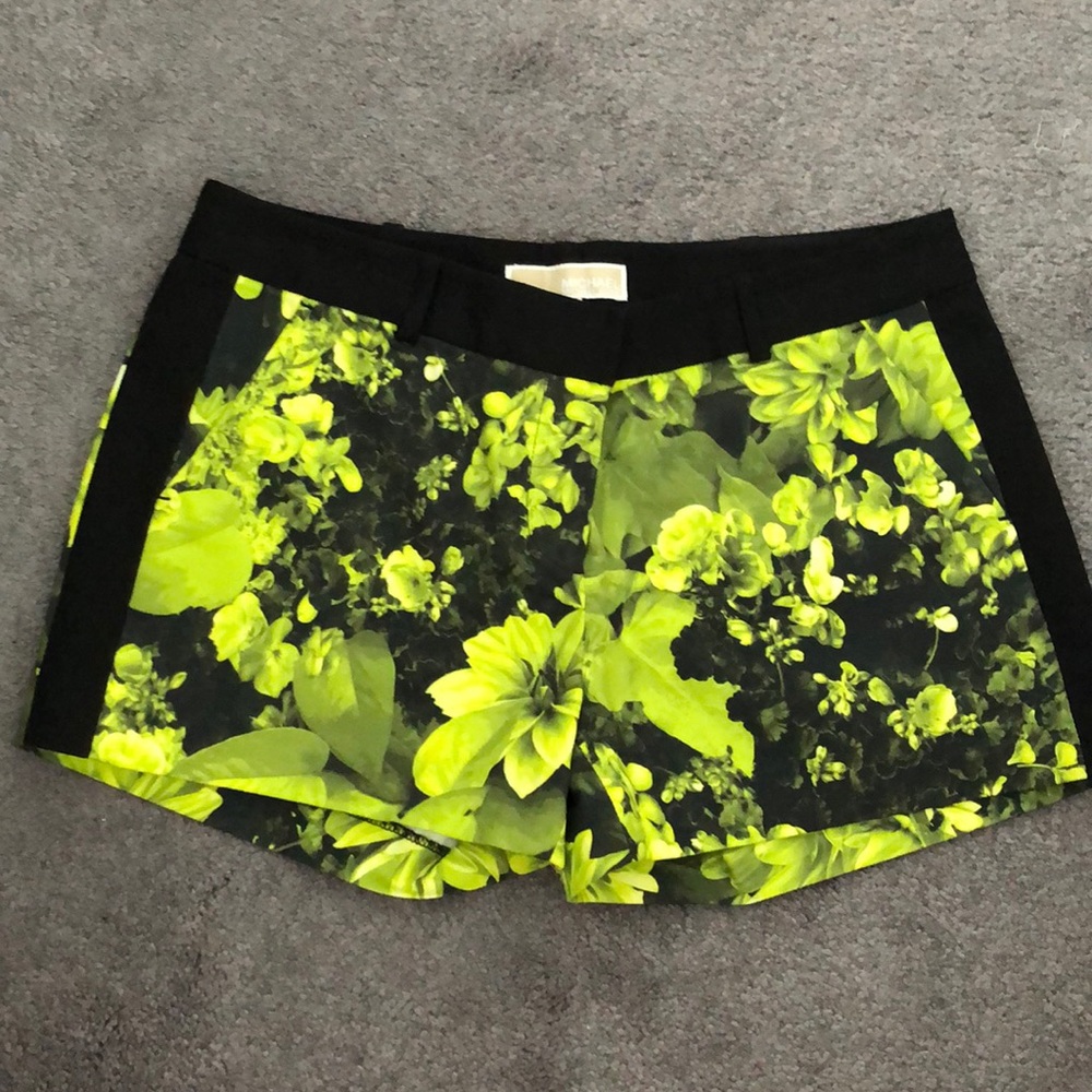 Black and yellow flowered Michael Kors Shorts